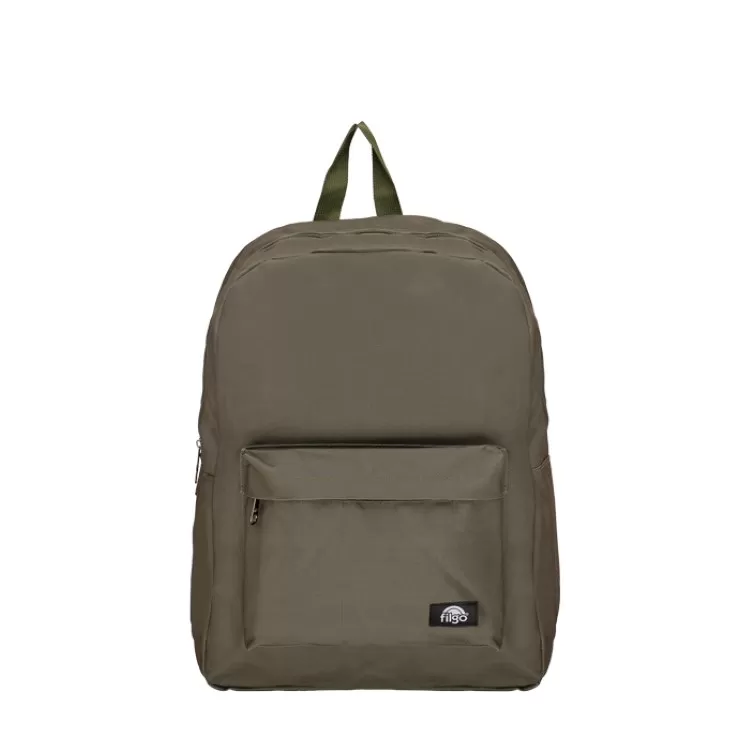 Mochila Escolar Filgo 2026 Focus 17" Verde Army Art.MO26-FCUS-018